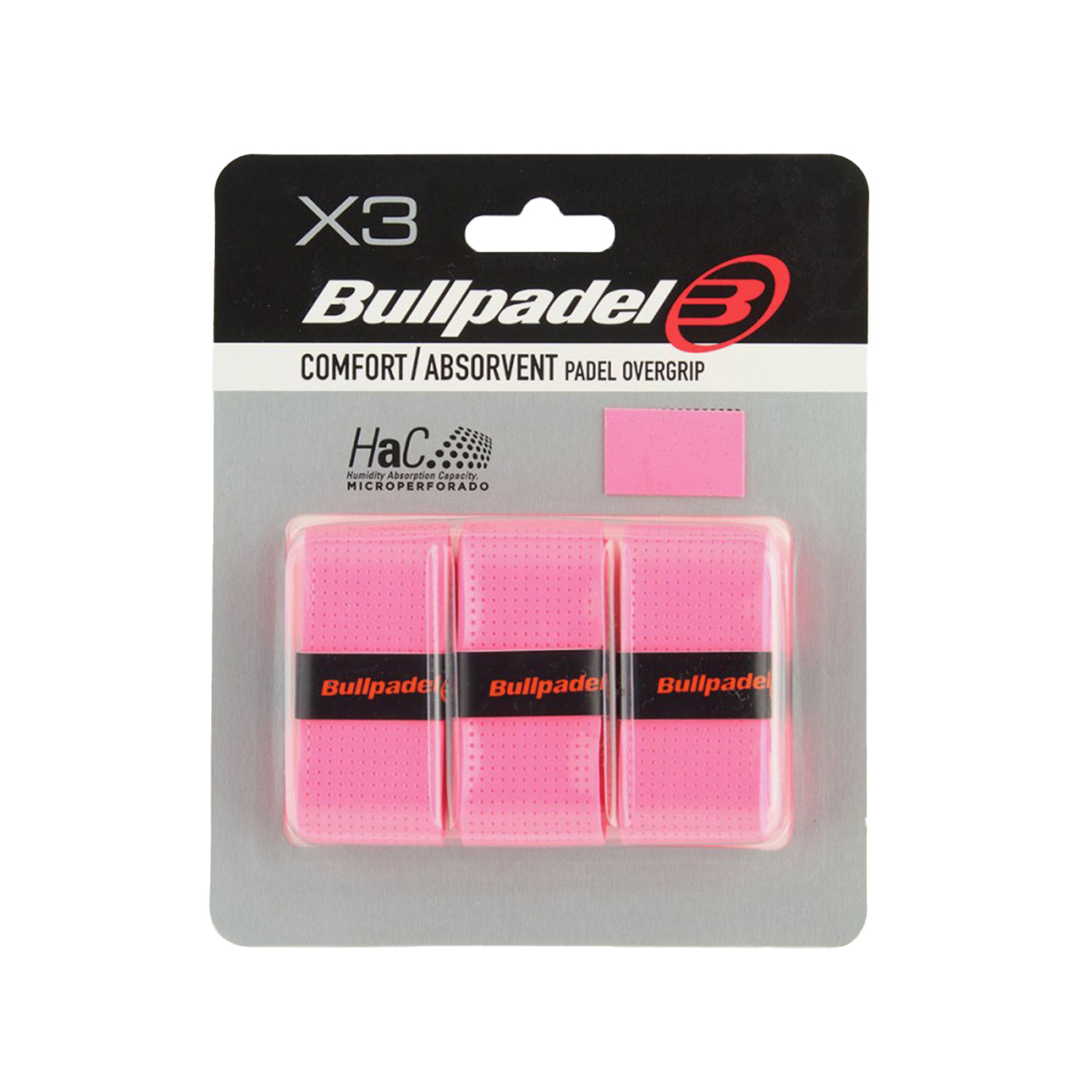 BULLPADEL OVERGRIPS NEON PINK (X3)