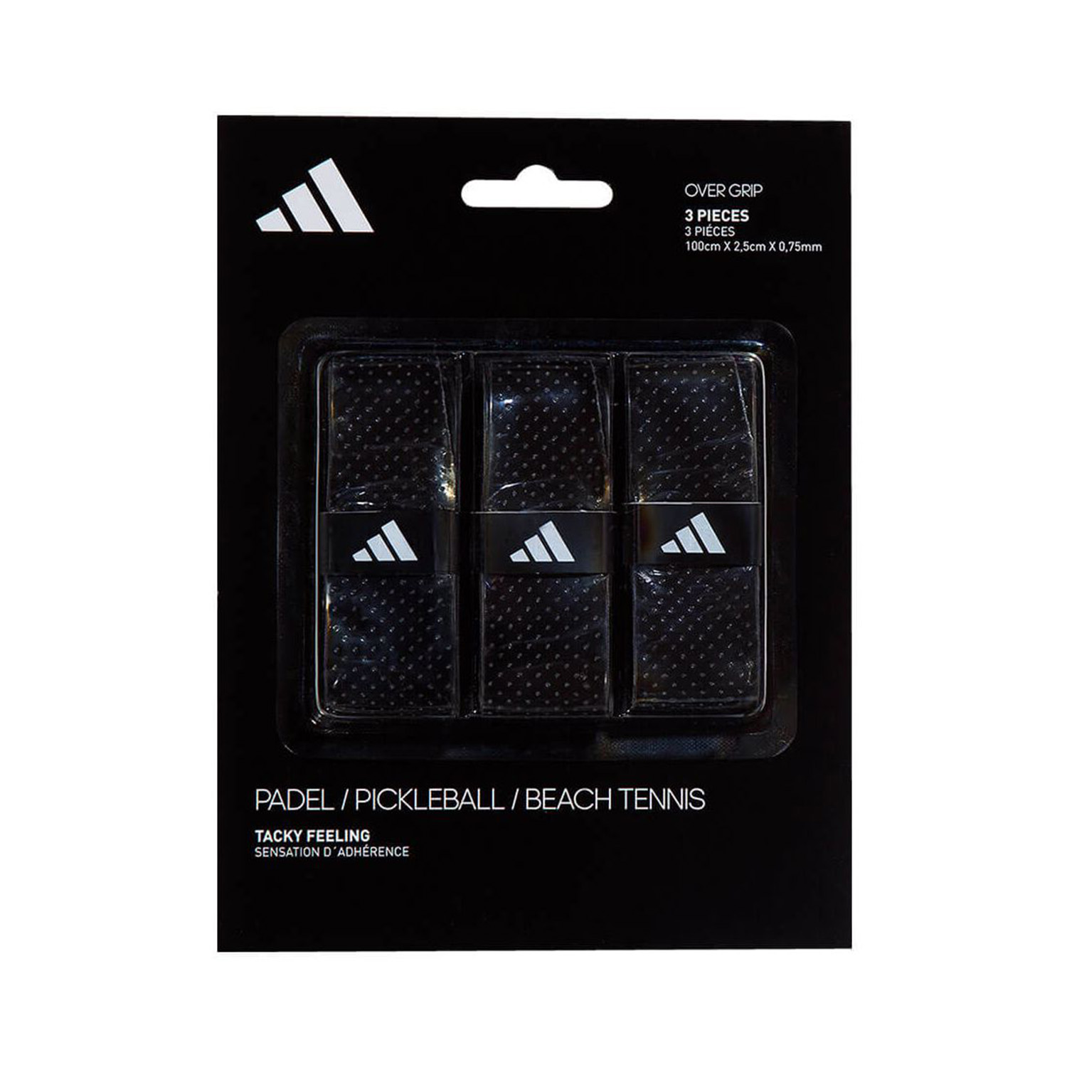 Adidas Black Overgrips 3-Pack